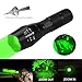 WINDFIRE Green Predator Light 300 Yards Tactical LED Flashlight Zoomable, Coyote Hog Fox Varmint Hunting Flashlights Kits with Pressure Switch, Scope Mount