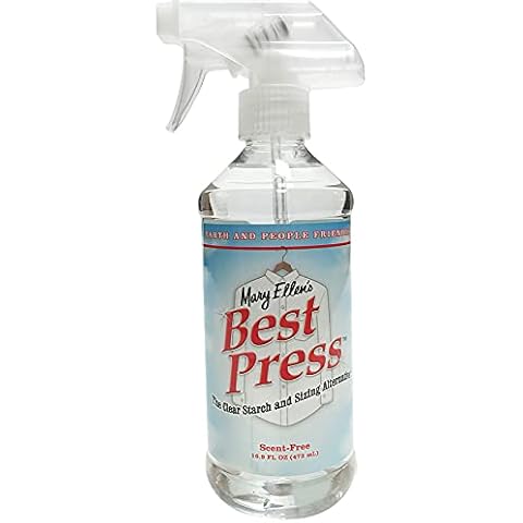 Mary Ellen Products Clear Sizing Alternative Starch, 16.9 Fl Oz (Pack of 1), Scent Free, 16 Cover
