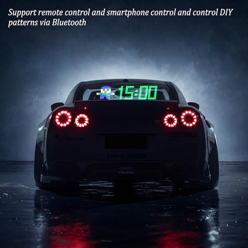 Ojos de diablo LED para coche y camión con pantalla programable y texto interactivo 6