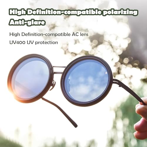 2025 NEW Adjustable Tint Polarized Round Sunglasses With ND9 Stepless Adjustable Sunglasses For Men 1 To 9 Gears Beach Sunglasses Eyewear With Adjustable Lens ShatterProof2