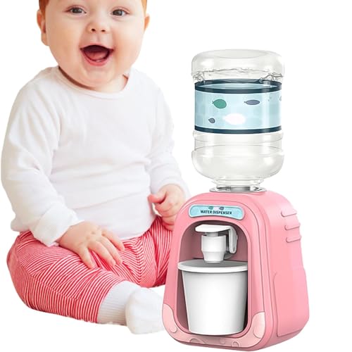 キッチンおもちゃセット - 蛇口 |ウォーターディスペンサー - ABS製ミニ飲料水マシン、19×8.5×6.5 Cm、リアルな子供用ウォーターディスペンサー、ドールハウス&ままごとキッチン用、詰め替え可能