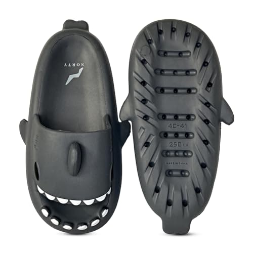 NORTY Mens Womens Unisex Lightweight Novelty Shark Slide Slipper