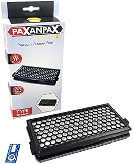 Paxanpax PFC1062 Anti Odour Vacuum Cleaner Filter with Timestrip Indicator for Miele SF-AA50 9616110 S4000, S5000, S6000, S8000, Black