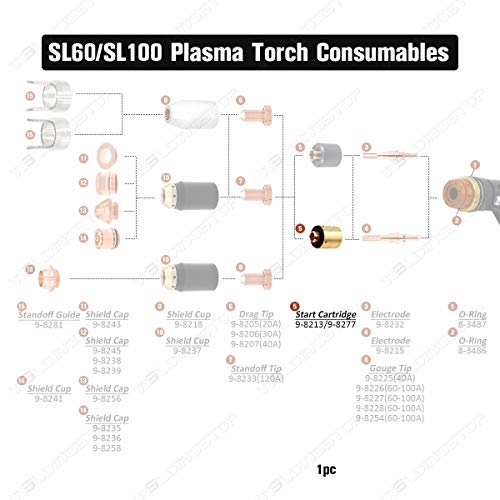 Ws Plasma Start Cartridge 9-8213 9-8277 For Thermal Dynamics Sl60 Sl100 Plasma Torch Consumables #TOP2