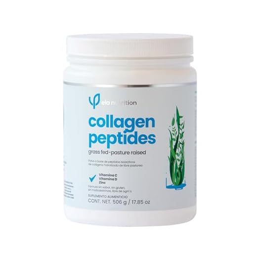 ela nutrition | Collagen peptides | Péptidos bioactivos de colágeno hidrolizado de libre pastoreo + vitamina C + L-optizinc + vitamina D | Grass Fed – Pastured Raised | (33 porciones)