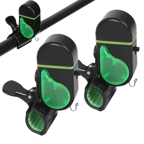 Bite Alarm ? 2 Pieces Sensitive Alarm with LED Light, Durable Water Resistant Design, Compact Portable Structure, High Sensitivi