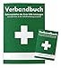 Produktbild Verbandbuch - Erste Hilfe DIN A5 - Seiten einzeln entnehmbar nach DSGVO - n. §24 Abs.6 der Unfallverhütungsvorschrift Verbandsbuch/Unfallbuch/Meldeblock GRÜN