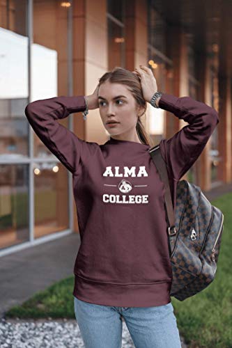 CreateMyTee | Alma College Scots Stacked One Color Crewneck Sweatshirt |3