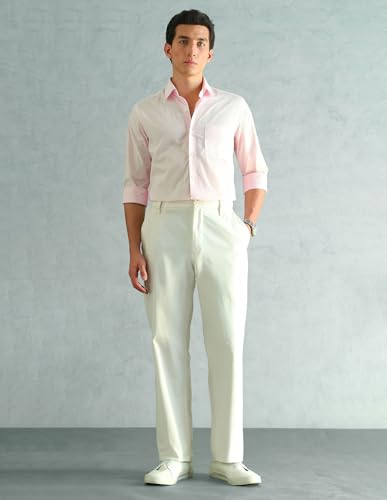 Image of Arrow Slim Fit Mens Formal Shirt - 100% Cotton, Breathable & Comfortable, Full Sleeves Shirts for Men
