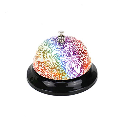Timoo Desk Call Bells Metal Kitchen Bell Flower Service Bell for Restaurant Hotel