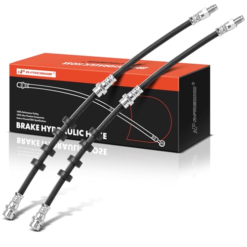 A-Premium Front Driver and Passenger Side Brake Hydraulic Hose Compatible with Ford, Mazda and Mercury Models - Escape 2008-2012, Tribute/Mariner 2008-2011 (Pack of 2)