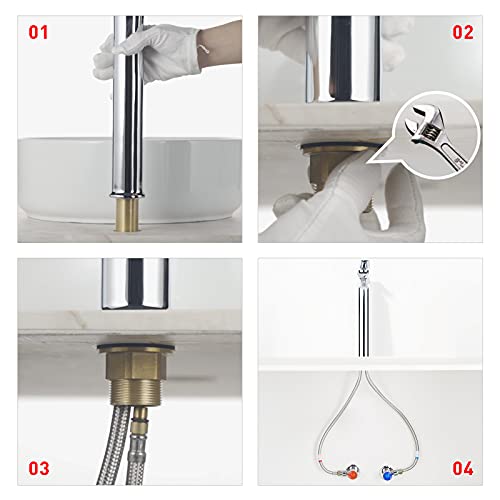 HUCKLE Rubinetto Bagno Lavabo, Miscelatore