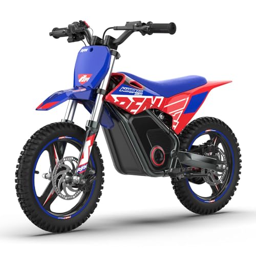 Image of RFN SX-E500 36V Electric Bike, 700W Electric Motorcycle 21.7 mph Max Speed & 15.5 Mile Range, 3-Speed Electric-Dirt-Bike for Kids Ages 4-8