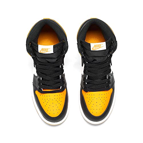 Nike Jordan Preschool Air 1 AQ2664 711 Yellow Toe - Size 13.5C Black/Taxi/White3