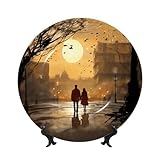 Décoration polyvalente : Parfaite pour être exposée sur des étagères, des buffets, des tables basses ou des murs, cette assiette décorative embellit les salons, les salles à manger, les chambres, les bureaux, les studios et autres pièces. Elle peut être posée sur une table ou suspendue.