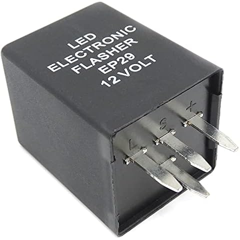 HiSport LED Electronic Flasher Relay 12 Volt 4Pin Turn Signal Bulbs Hyper Flash EP29 Cover