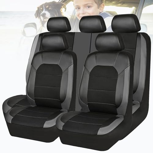 RajoNN Imperméable Housse de Siège Voiture pour VW Golf 6 GTI Golf 7 Golf 7 GTI, 9pcs Auto Sièges Cuir Housse De Protection, Couvre Sieges pour Avant Et...
