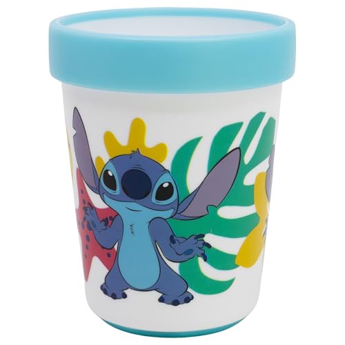 Stor Vaso Antideslizante Premium Bicolor 260 Ml Stitch