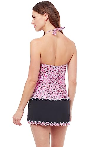 Profile by Gottex Women's Standard Pretty Wild Halter Tankini4