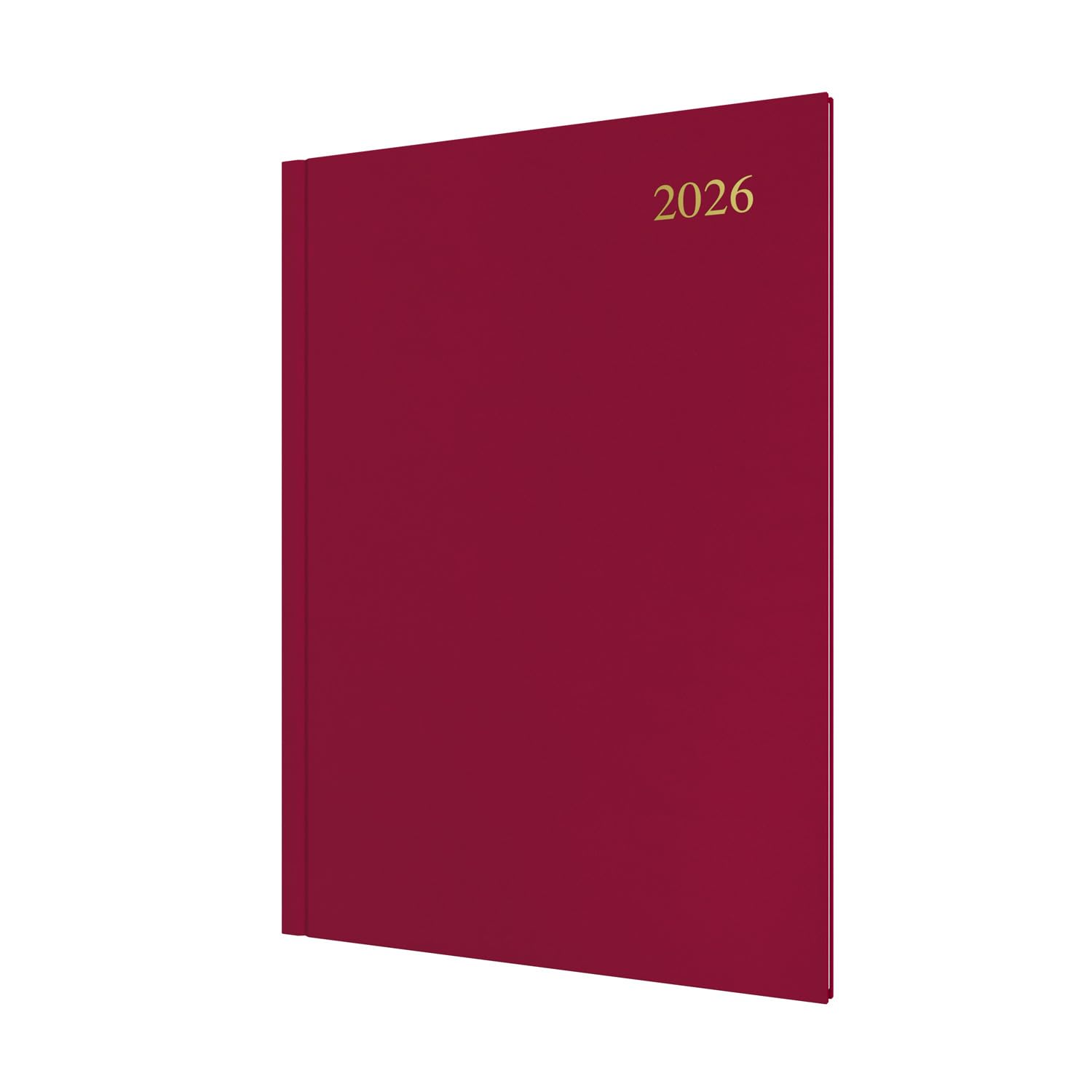 Collins - Essential - 2026 12 Month Calendar Year Planner, Week-To-View Diary, A4 Hard Cover - Maroon (ESSA43.78-26)