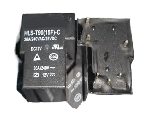 Relais T90-1C-6P-12V-30A HLS-T90(15F)-C anti-surchauffe pour automatisme