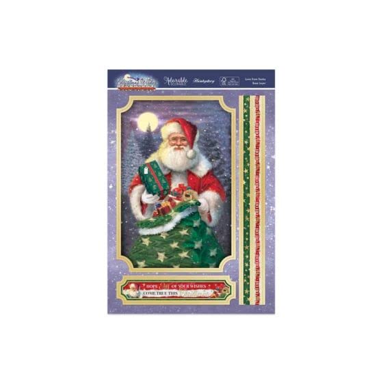 Hunkydory Crafts Christmas Wishes Deco-Large Topper Set- Love from Santa CWDEC909