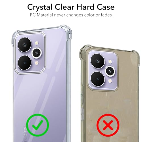 Image of Jkobi Shockproof Crystal-Clear Back Cover for Realme 15 Pro (Anti Yellow Case | Drop & Camera Protection | Hard Polycarbonate)