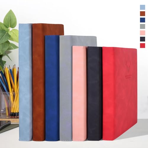 UIRIO Caderno pautado – Papel grosso de 360 páginas – Cadernos executivos pautados de capa dura para