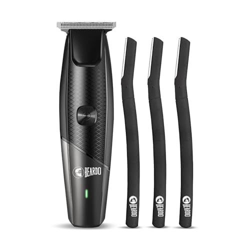 Beardo Ape-X EZ Trimmer & Beard Styling Tool & | Pack of 3 Razor & Beard Trimmer | 110 Min Run Time | 7000 RPM | Sharp, Precise, Durable | Beard & Body Grooming for Men