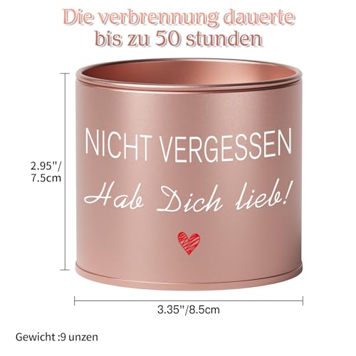 TheGiffter Geschenk für Freundin,9oz Lavendel Duftkerzen Beste Freundin Geschenke Geburtstag Ich liebe Dich Geburtstag Weihnachten Geschenk für Frauen Beste Freundin Mama Schwester Partner Ehefrau