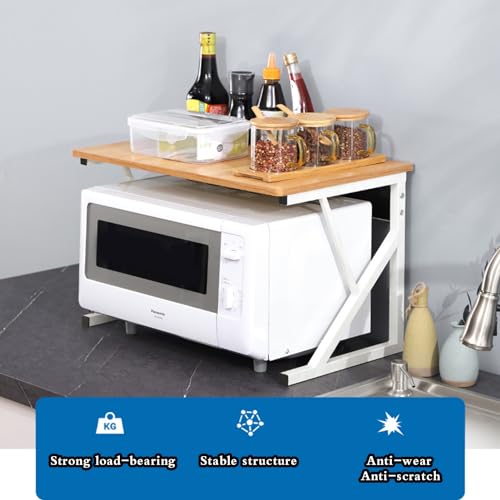 Support de boulanger de cuisine stable étagère de rangement à 2 niveaux - 5