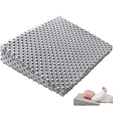 Oreiller compensé pour nouveau né, coussins d'allaitement larges et stables pour l'allaitement, oreiller anti reflux pour nouveau né avec bosses sensorielles 3D, support de crachat incliné à 30 deg