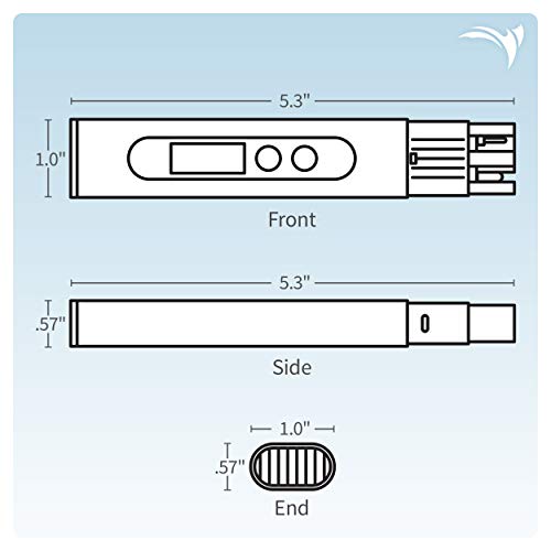 Aquaticlife Tds Meter Digital Water Quality Tester For Ro-Rodi System Drinking Water, Aquariums, Hydroponics, 0-999 Ppm Measuring Range, 1 Ppm Increments, 2% Readout Accuracy #TOP5