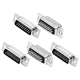 uxcell DB26 26 Pin 3 Row Solder Type Panel Mount Male Connector 5PCS