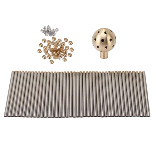 Dandelion Fountain Nozzle Brass Stainless Steel Outdoor Crystal Ball Sprinkler Pool Landscape Spray for Garden Swimming Pools and Park Fountains (G1.5in)