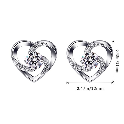 BCatcher-Pendientes-Mujer-corazon-Plata-de-Ley-925-Amor-a-Primera-Vista-con-San-Valentin-Regalo-Originales