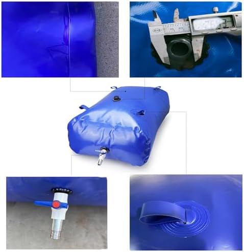330L Large-Capacity Foldable Water Storage Bag - Portable PVC Container with Handle for Camping, Gardening, Emergency Preparedness, Drought & Fire Relief Solutions