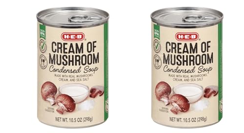 HEB Condensed Cream Soup 10.5oz - 2 cans (Cream of Mushroom)