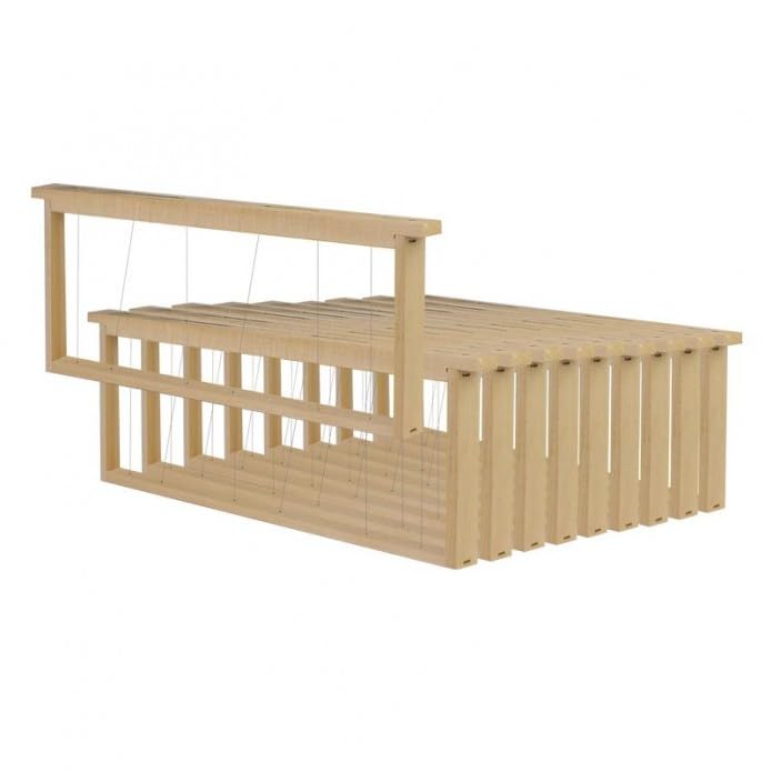Cadres droits en bois avec fil vertical pour hausse Dadant, lot de 10