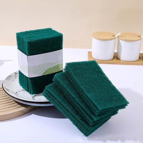 Image of 10PCS Heavy Duty Cleaning Scrubbing Pads for Kitchen Bathroom Household Cleaning Dish Scrub Sponges