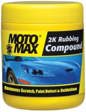 Motomax 2K Rubbing Compound 100g | Removes Minor Scratches, Swirl Marks, Paint defect and Oxidization from metal surfaces on Cars, Bike, Motorbikes | Removes dirt, grime, stains to make surface glossy