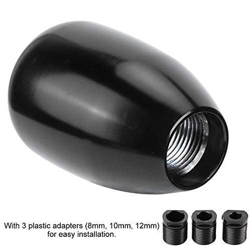 Dweekiy Gear Shift Knob,Car Universal Modification Manual Knob Gear Shift Head Shifter 6 Speed(Black) #TOP2