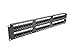 CablesAndKits 48 Port Cat6 110 2RU Rack Mount Punch Down Patch Panel, CAT5e and CAT5 backward compatible, Gold Plated Jack and IDC Contacts, Ships with 4 10-32 rack screws, zip ties, and plastic cable