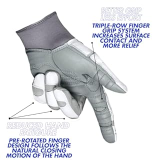 Bionic Women's ReliefGrip 2.0 Golf Glove (Silver, Large, Left)
