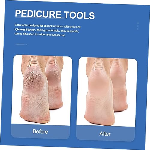 Beavorty 4 Pcs face Scraper Tool Pedicure Tools for feet Foot Exfoliator Foot Exfoliator Foot Remover Pedicure Scraper Purple Foot File Double Sided - Image 8