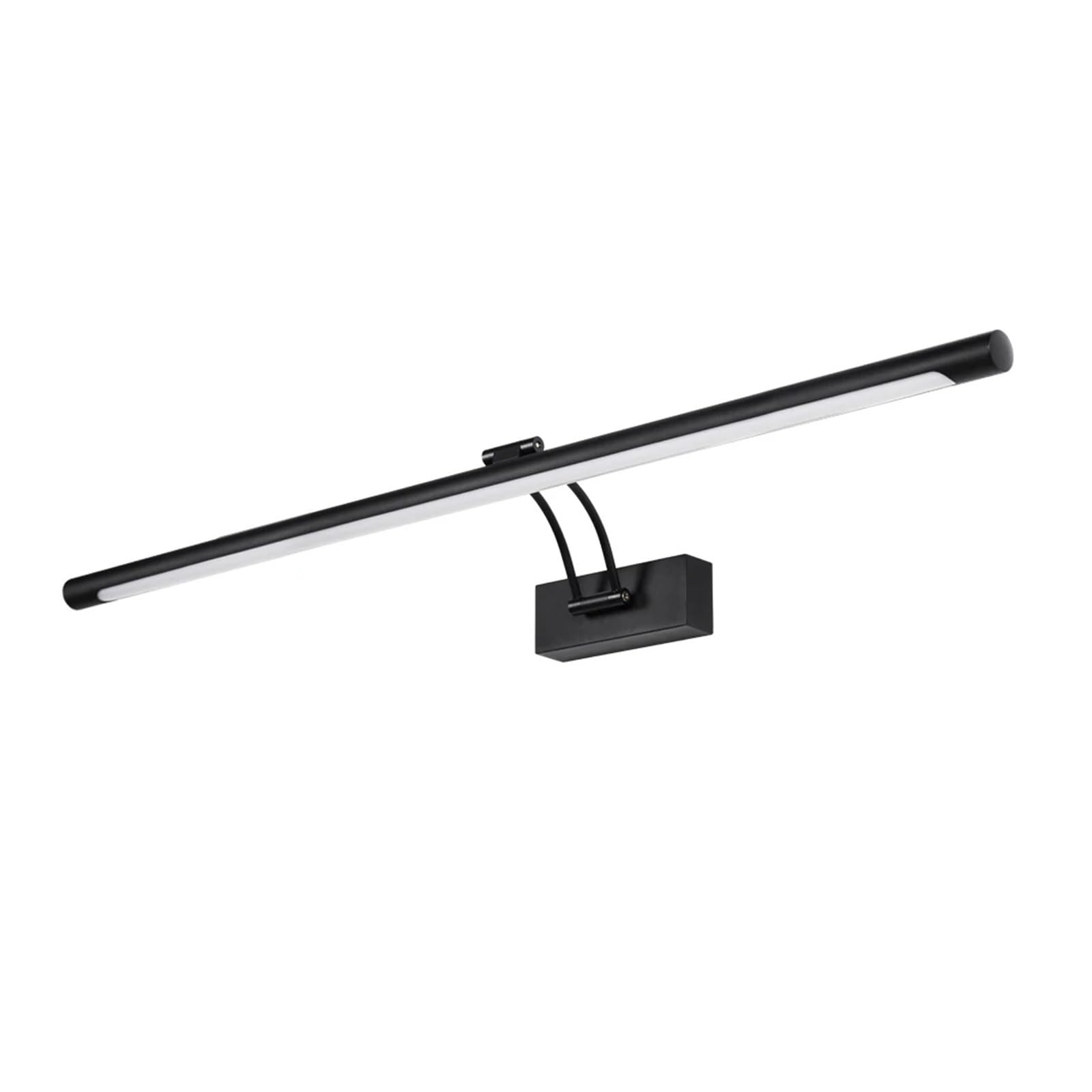 Lampa ścienna LED 16W 20W Kinkiety ścienne Nowoczesne oświetlenie łazienkowe AC90-260V Oświetlenie obrazów Czarny Srebrny(Warm2700-3500K,Black,16W 80CM)
