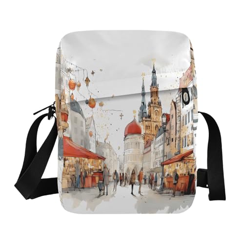 messenger bag Shoulder Bag For Woman Womens Cross Body Purse Adjustable Strap for Casual Casual- Munich Oktoberfest Beer Castle