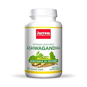 Jarrow Formulas Ashwagandha 300 mg- 120 Veggie Capsules- Overall Health & Resistance to Fatigue- Supplement Supports Endurance, Muscle Recovery & Cognitive Health- 60 Servings (PACKAGING MAY VARY)