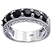 Produktbild Orchid Jewelry Damen Unisex Kinder Herren - 925 Sterlingsilber Sterling-Silber 925 Rund Black zirkonia