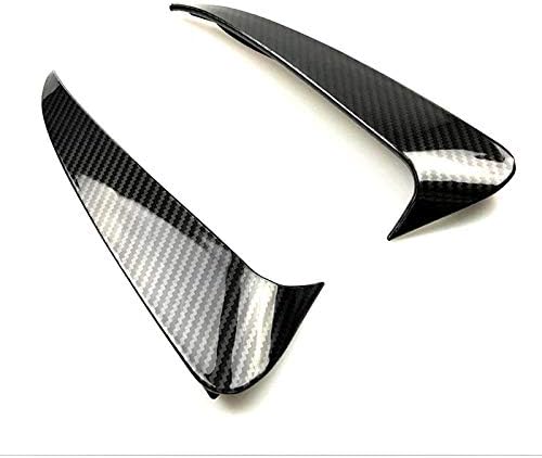 Carbon Fiber Style Rear Bumper Spoiler Air Vent Outlet Trim Cover for Mercedes-Benz Benz E Class Coupe C238 2016-2019